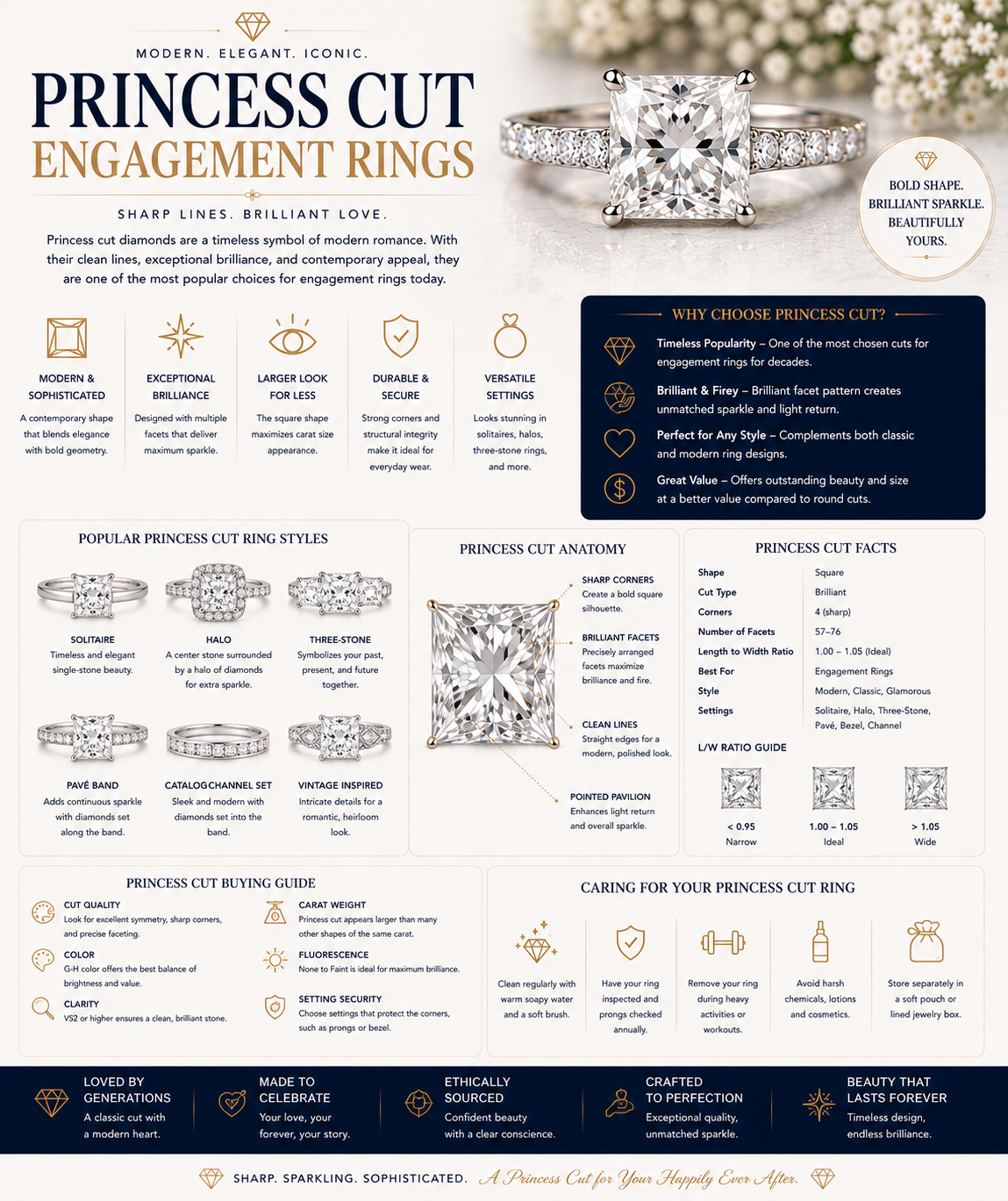 Princess Cut Engagement Rings