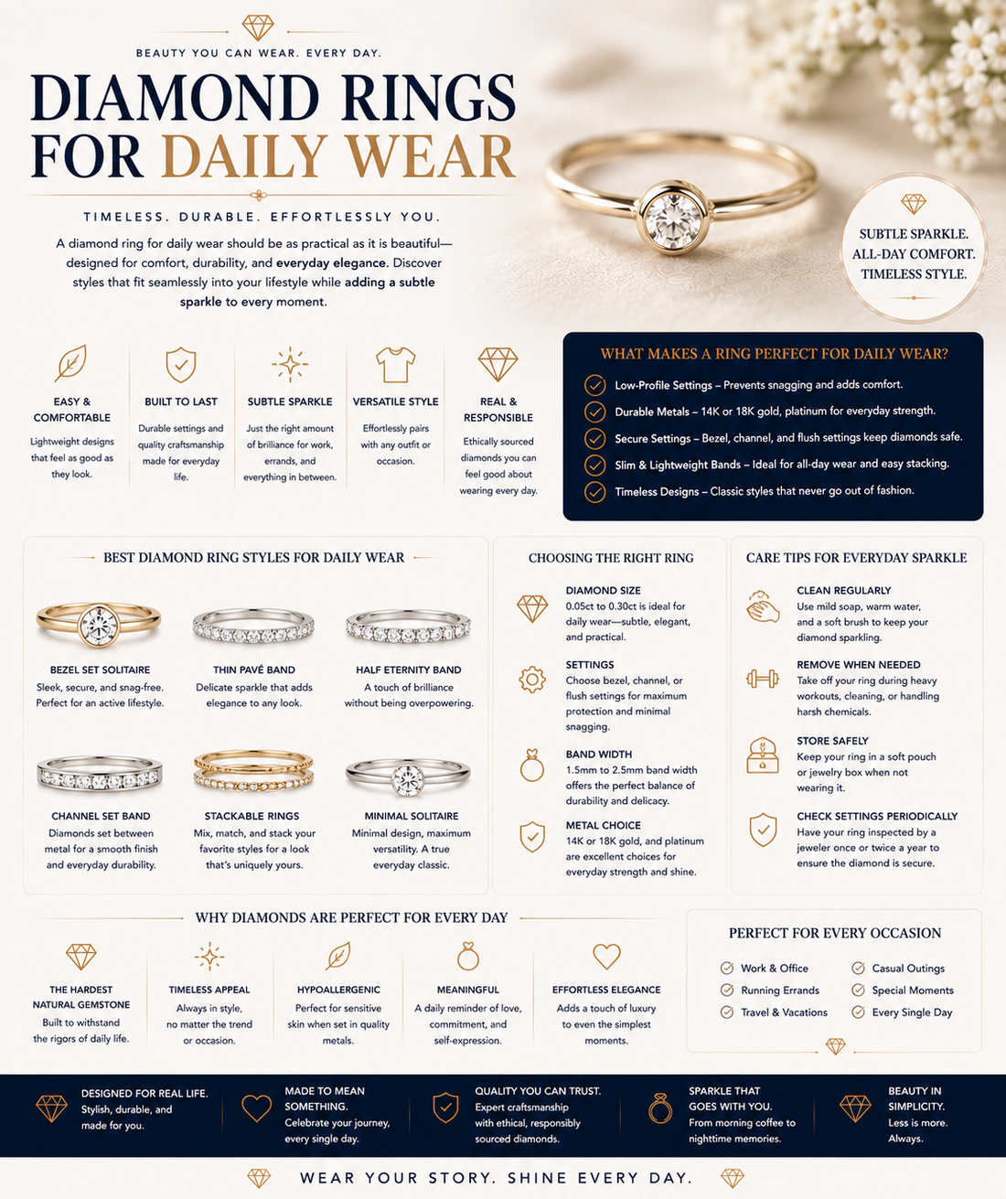 Diamond Ring for Daily Wear