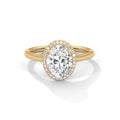 Oval Halo Engagement Ring