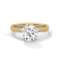 Twisted Solitaire Round Diamond Engagement Ring
