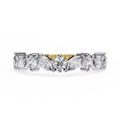 Marquise & Round Cut Lab Grown Diamond Alternating Band 0.90 CT