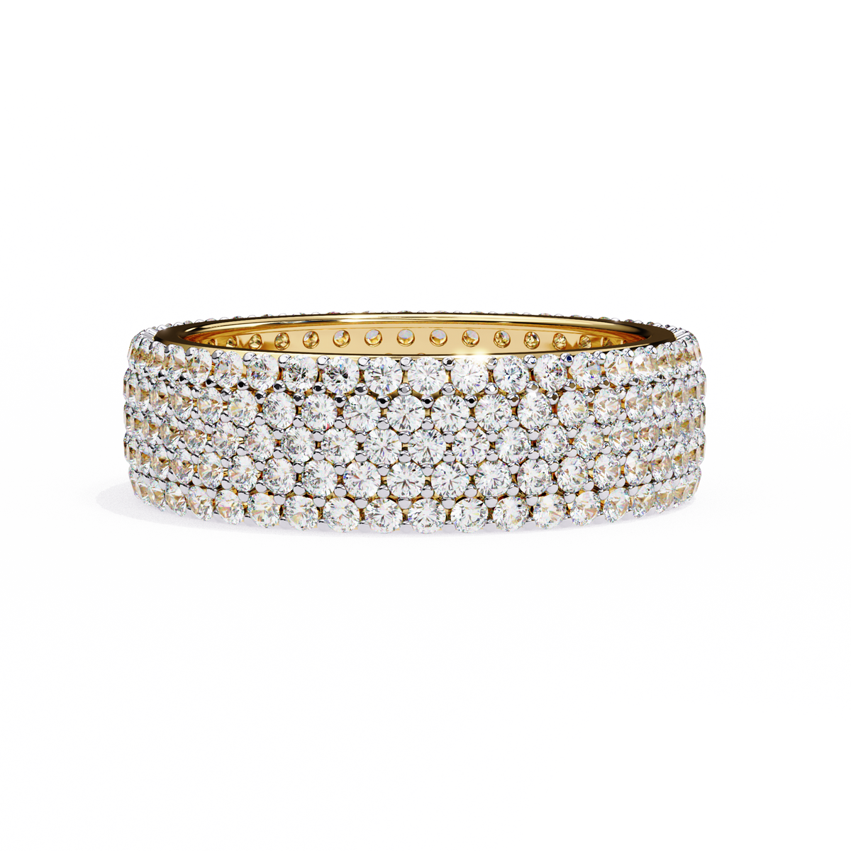 Multi-Row Micro-Pavé Round Lab-Grown Diamond Eternity Band 1.81 CT