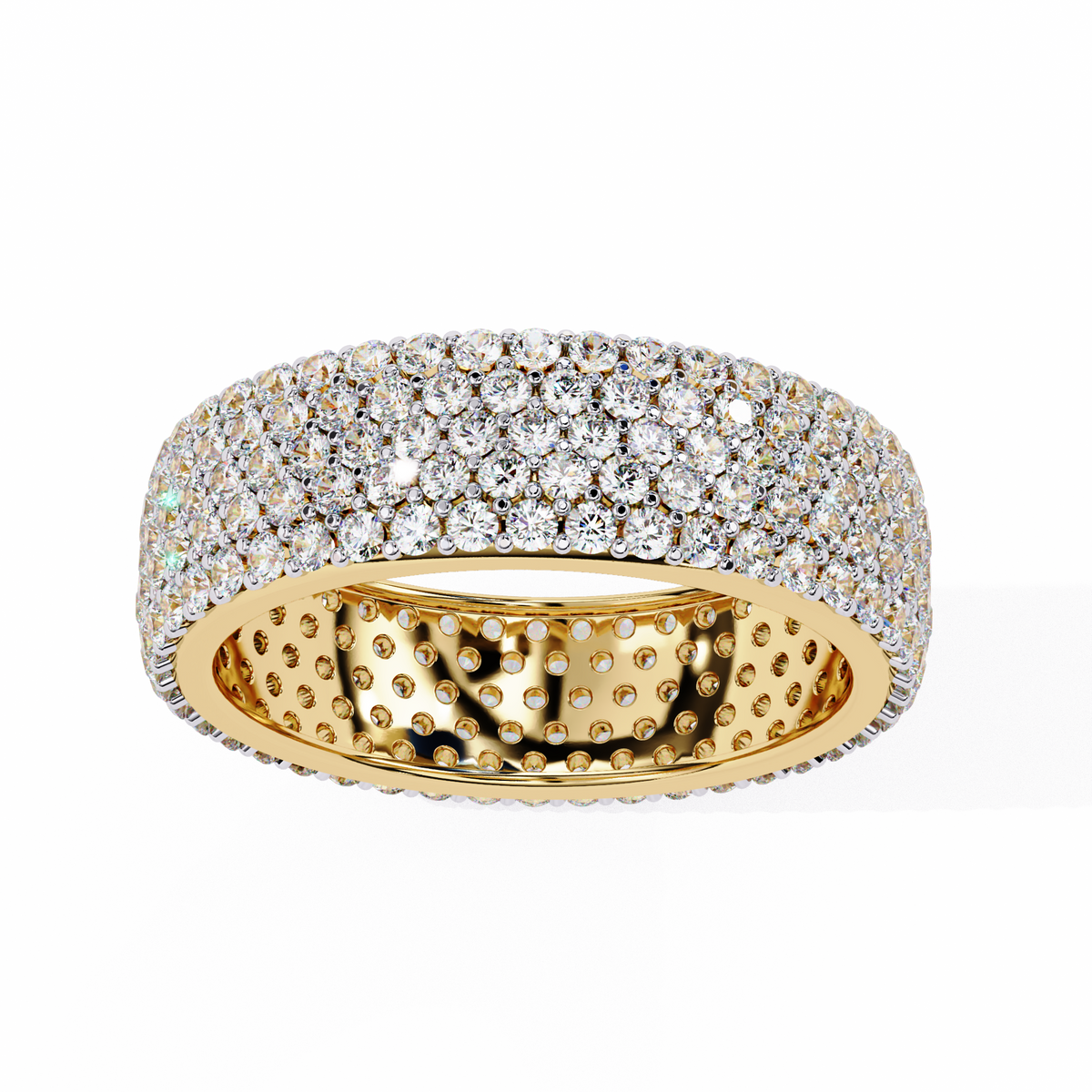 Multi-Row Micro-Pavé Round Lab-Grown Diamond Eternity Band 1.81 CT