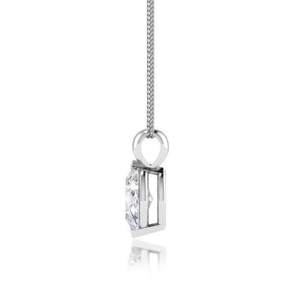 Marquise Lab Diamond 2 Claw Pendant