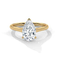 Pear Cut Lab-Grown Diamond Solitaire Engagement Ring 2.00 CT