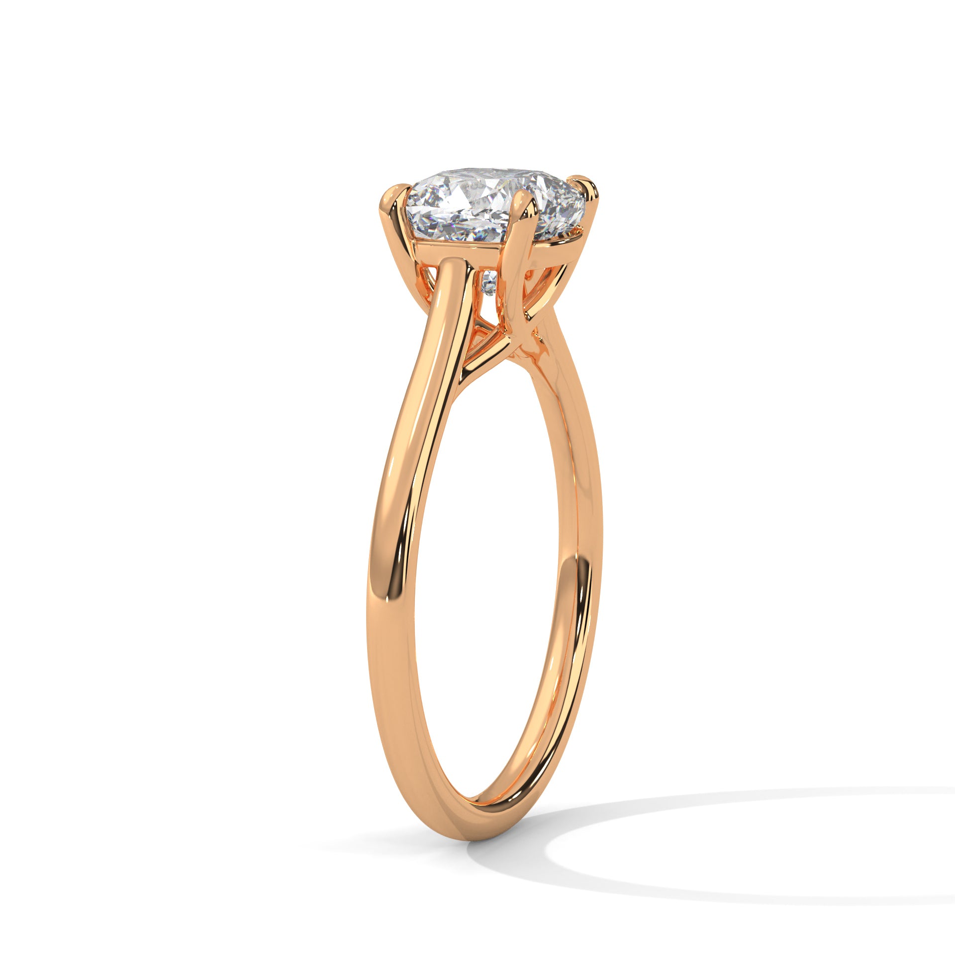 Cushion Solitaire Engagement Ring