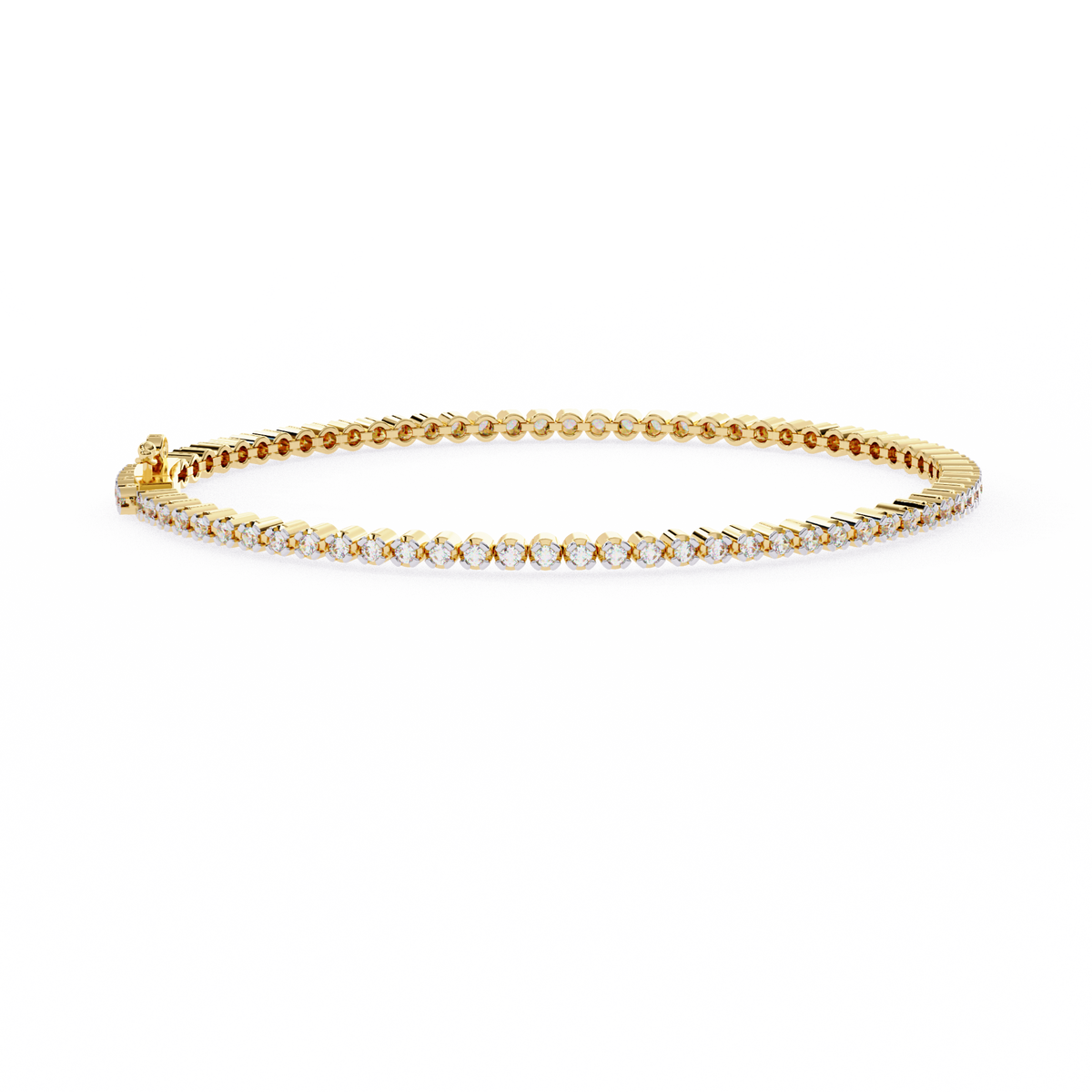 Round Lab Grown Diamond Classic Tennis Bracelet 1.13 CT
