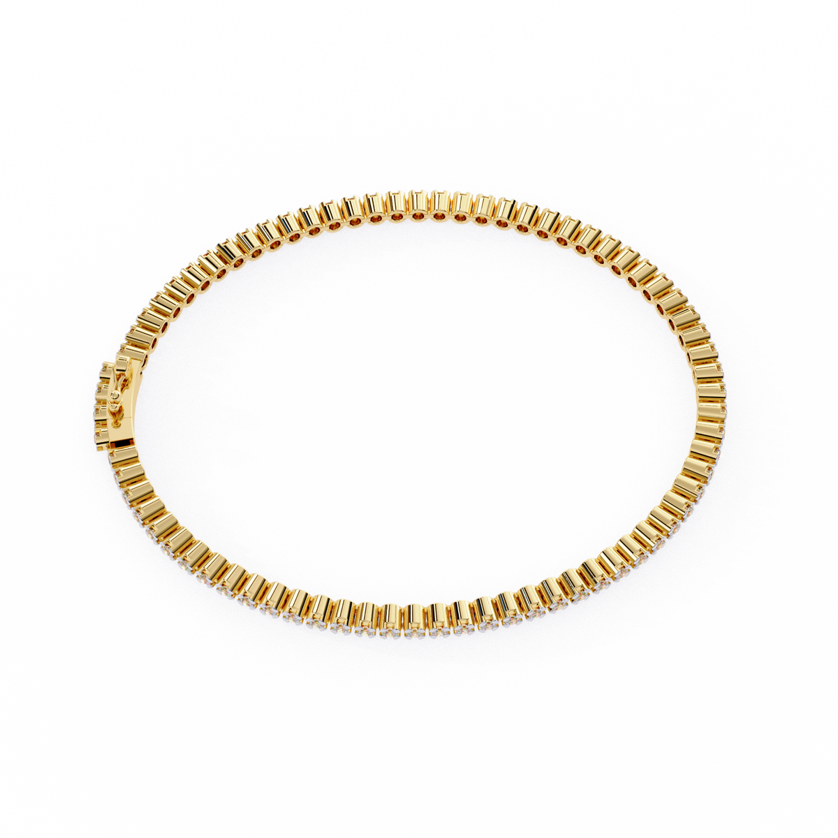 Round Lab Grown Diamond Classic Tennis Bracelet 1.13 CT