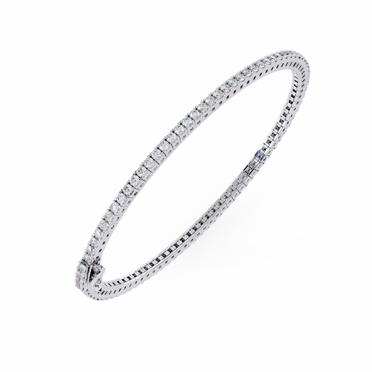 Diamond bracelet on a white background