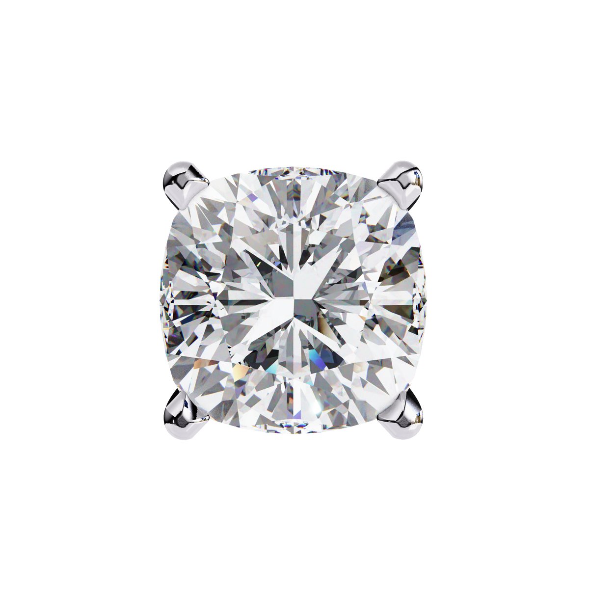 Single diamond on a white background