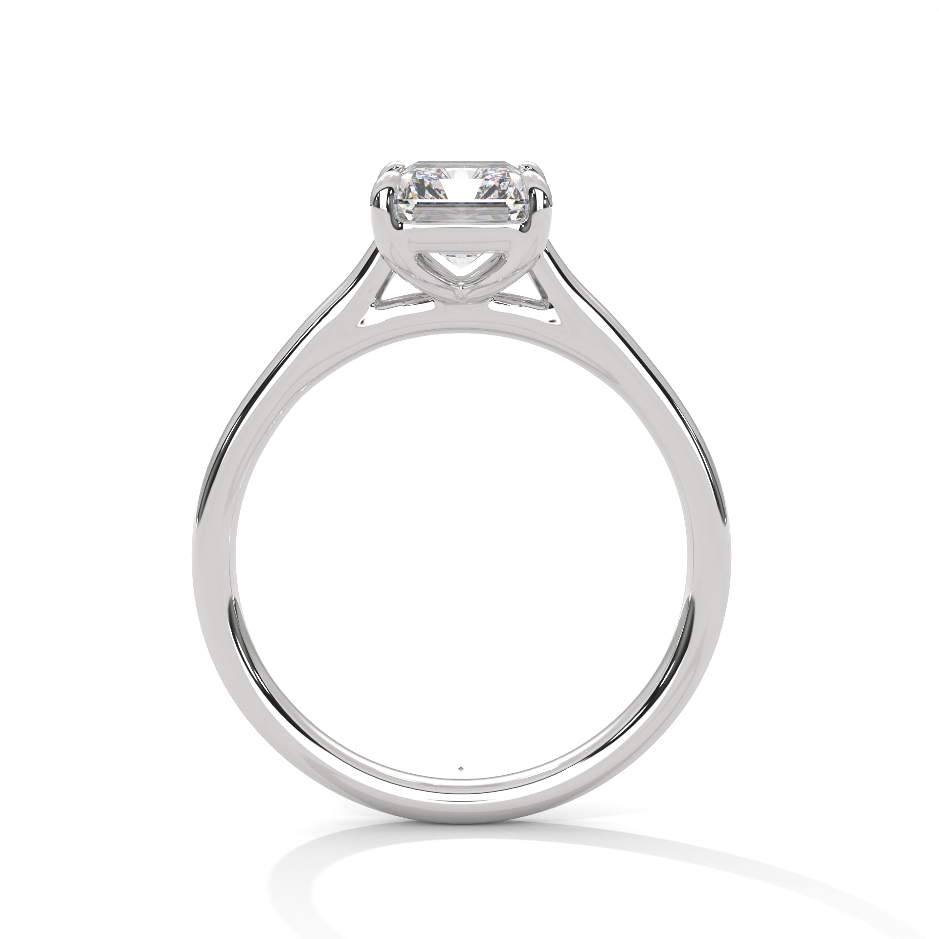 Emerald Cut Solitaire Engagement Ring