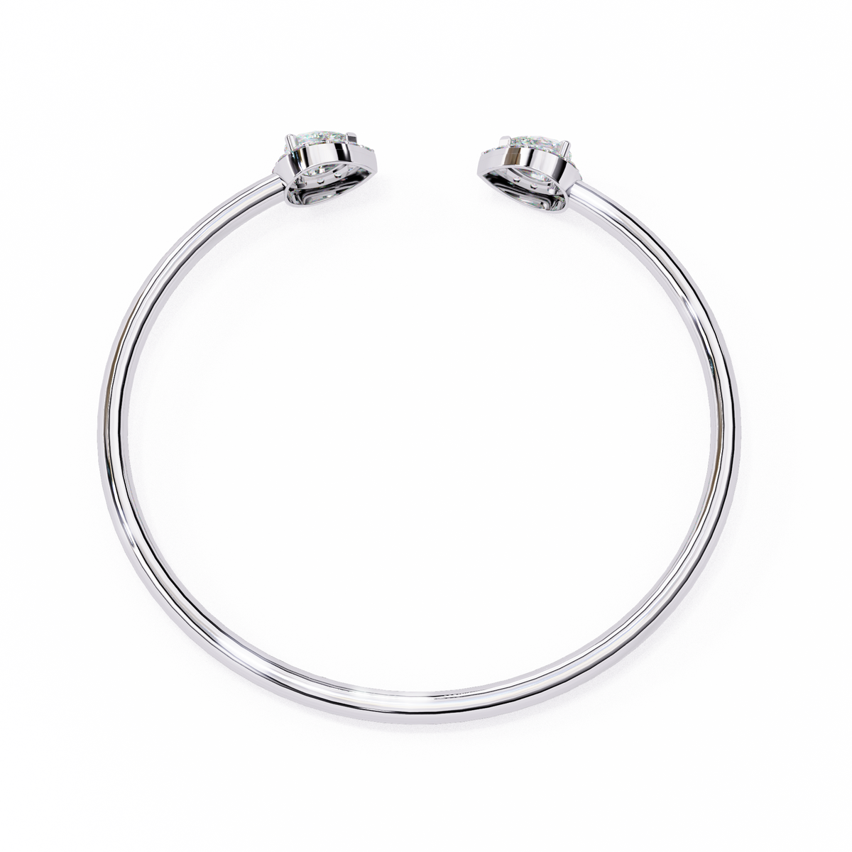 Silver hoop earrings on a white background