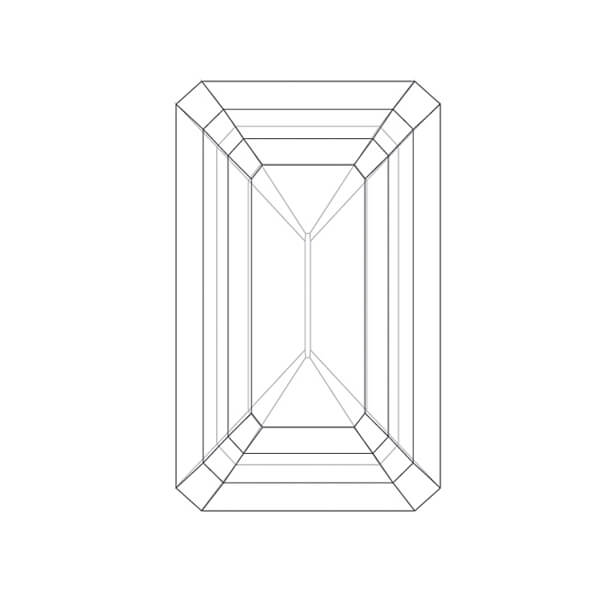 Emerald Cut Lab Grown Diamond 1 CT