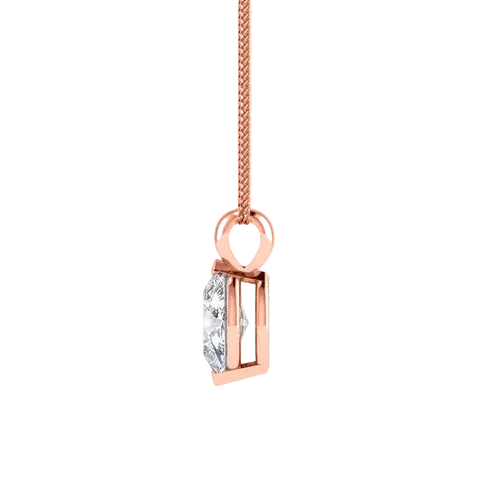 Marquise Lab Diamond 2 Claw Pendant