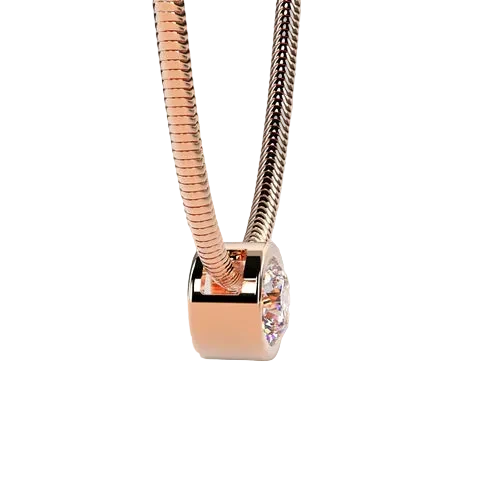 Round Lab Grown Diamond 1.50CT Solitaire Diamond Pendant