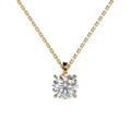 Round Lab Grown Diamond 2CT Solitaire Diamond Pendant