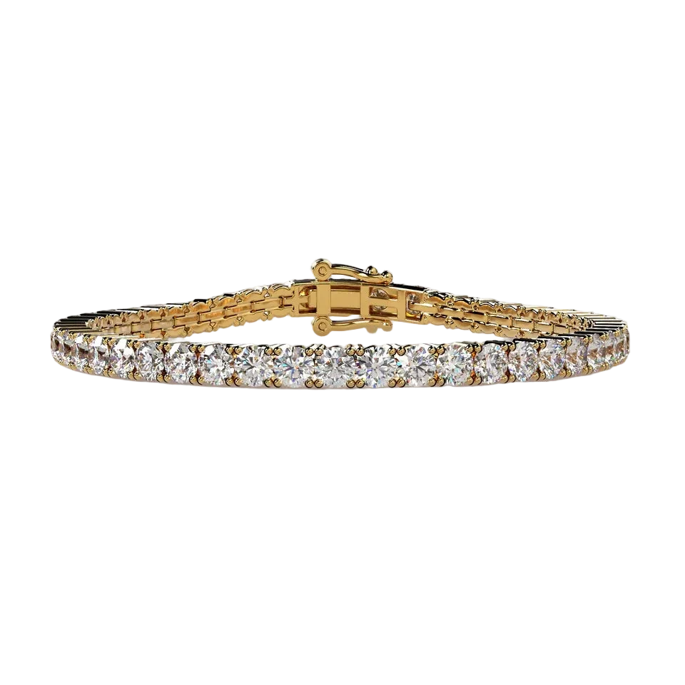 Round Lab Diamond Tennis Bracelet 11 CT
