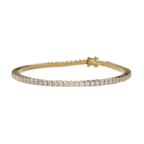 Round Lab Diamond Tennis Bracelet