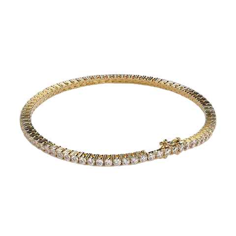 Round Lab Diamond Tennis Bracelet