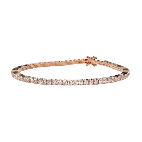Round Lab Diamond Tennis Bracelet