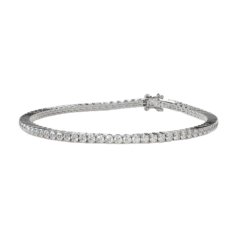 Round Lab Diamond Tennis Bracelet