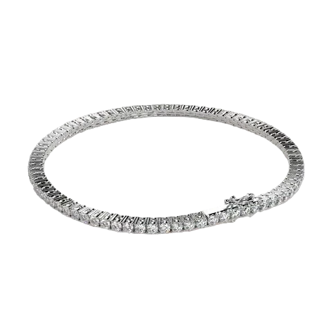Round Lab Diamond Tennis Bracelet