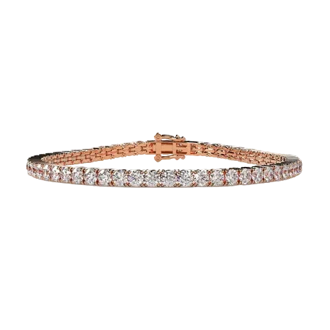 Round 8.10 CT Lab Grown Diamond Tennis Bracelet