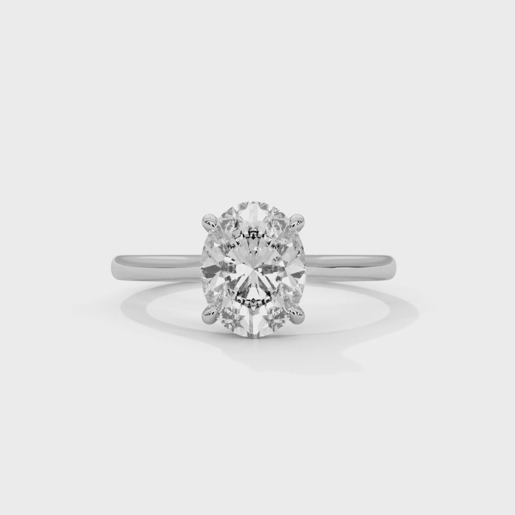Oval Solitaire Engagement Ring