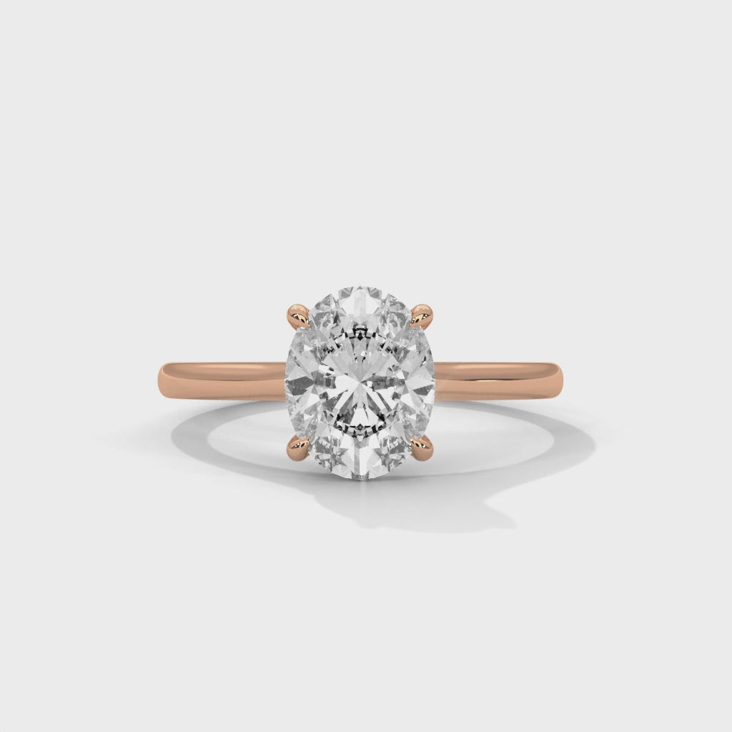 Oval Solitaire Engagement Ring