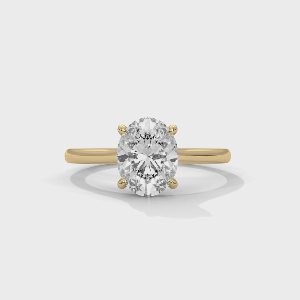 Oval Solitaire Engagement Ring